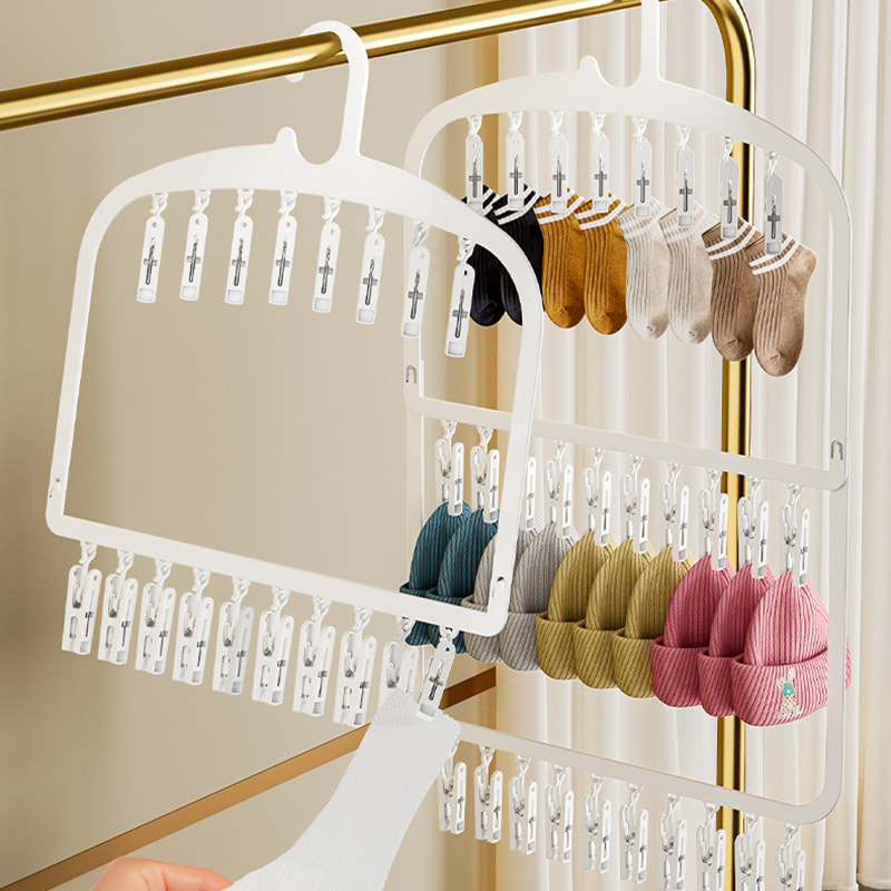 White Durable Plastic Coat Hanger